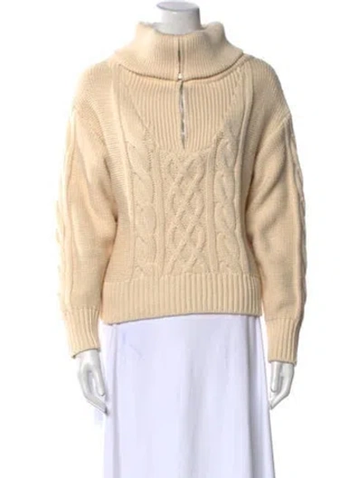 Pre-owned Shona Joy Turtleneck Sweater In Neutral