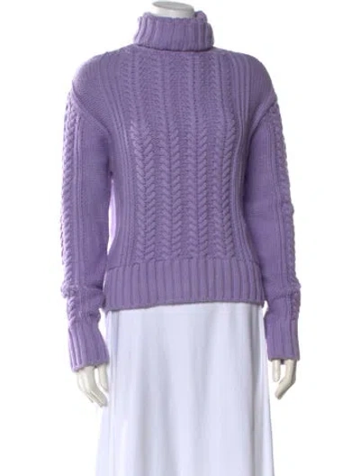 Pre-owned Shona Joy Turtleneck Sweater In Purple
