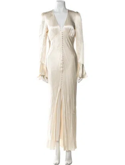 Pre-owned Shona Joy V-neck Long Dress