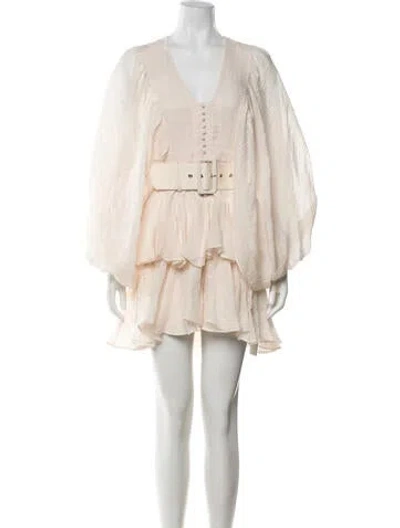 Pre-owned Shona Joy V-neck Mini Dress W/ Tags In Pink