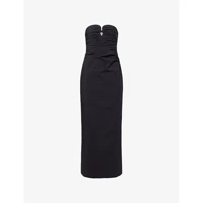 Shona Joy Womens Black Campbell Strapless Maxi Dress