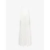 Shona Joy Womens Moraya Drop-waist Woven Maxi Dress Ivory In White