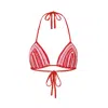 Shondel Women's La Bon Bikini Top - Strawberry Sundae In Red