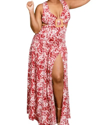 Shop 17 Maxi Dress In Red In Pink