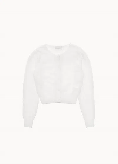 Shop Amomento Women's Hairy Grandma Cardigan In White