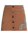 Shop ★ Art Shopart Woman Mini Skirt Camel Size S Polyamide, Viscose, Elastane In Beige
