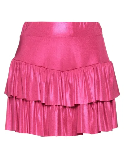 Shop ★ Art Shopart Woman Mini Skirt Fuchsia Size S Polyester, Elastane