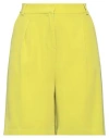 Shop ★ Art Shopart Woman Shorts & Bermuda Shorts Lime Green Size Xs Polyester In Green