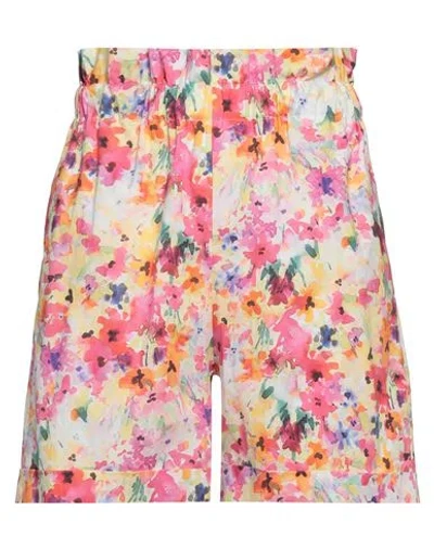 Shop ★ Art Woman Shorts & Bermuda Shorts Pink Size M Cotton, Elastane