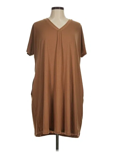 Pre-owned Shop Basic Usa Casual Dress In Brown