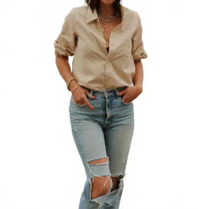 Shop Kmj Meeghan Shirt In Tan In Neutral