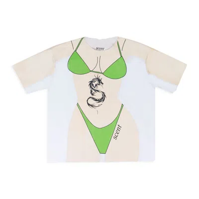 Shop Scent Green Acapulco Tshirt In Multi