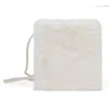 Shop Scent Square Mini Faux Bunny White Clutch In White