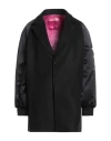 Shopart Woman Coat Black Size S Acrylic, Polyester, Wool In Black