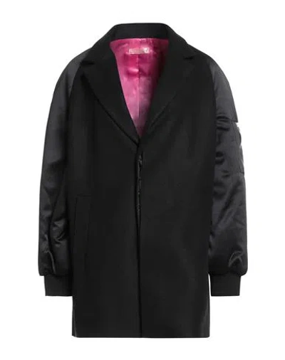 Shopart Woman Coat Black Size S Acrylic, Polyester, Wool