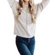 Shopin In La Both Sides Of The Story Pullover Top In Heather Grey In Beige