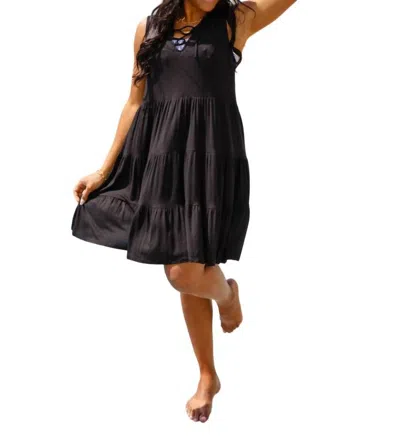 Shopin In La Sunday Supper Tiered Dress In Black
