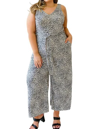 Shopin In La Wild Thing Animal Print Jumpsuit In Multi