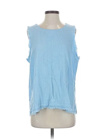 Pre-owned Shopthemint.com Sleeveless Blouse In Blue