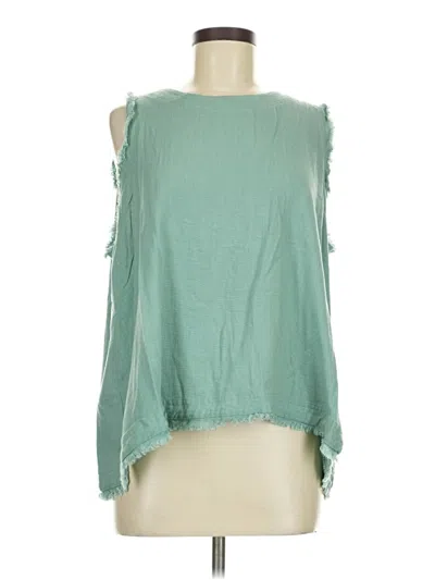 Pre-owned Shopthemint.com Sleeveless Blouse In Green