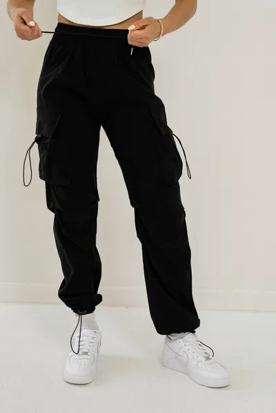 Shopwtd Emira Cargo Jogger In Black