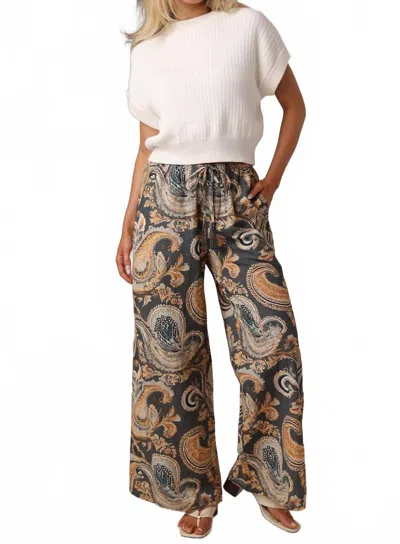 Shore. Beaded Beach Pants In Versailles Paisley In Multi