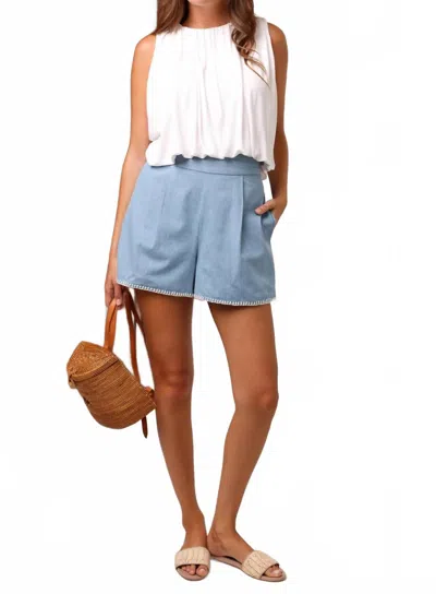 Shore. Charlie Chambray Short In Blue
