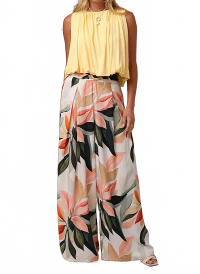 Shore. San Jose Buckle Pants In Floral Fresca In Multi