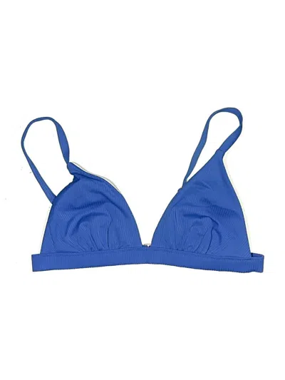 Pre-owned Shore. Swimsuit Top Blue Swimwear