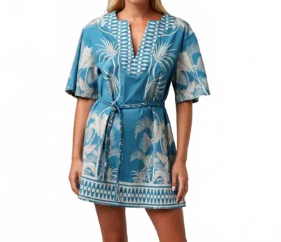 Shore. Taylor Shift Mini Dress In Indigo In Blue