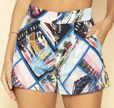 Shore. Trouser Shorts In Postal In Blue
