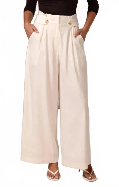 Shore. Women's Blair Wide Leg Pants In White