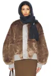 Shoreditch Ski Club Amity Reversible Bomber Jacket In Silver Grey & Taupe
