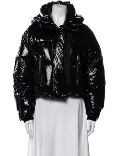 Pre-owned Shoreditch Ski Club Biker Jacket In Blue