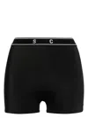 Shoreditch Ski Club Casey High-waist Swim Shorts In Black