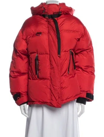 Pre-owned Shoreditch Ski Club Down Coat In Red