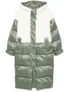Shoreditch Ski Club Marlowe Shearling Parka In Green
