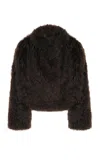 Shoreditch Ski Club Riley Shearling Jacket In Brown