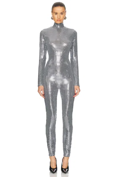 Shoreditch Ski Club X Tomorrow Disco Jumpsuit In Gunmetal Grey