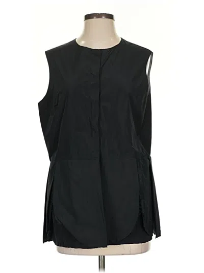 Pre-owned Shosh Sleeveless Button Down Shirt In Black