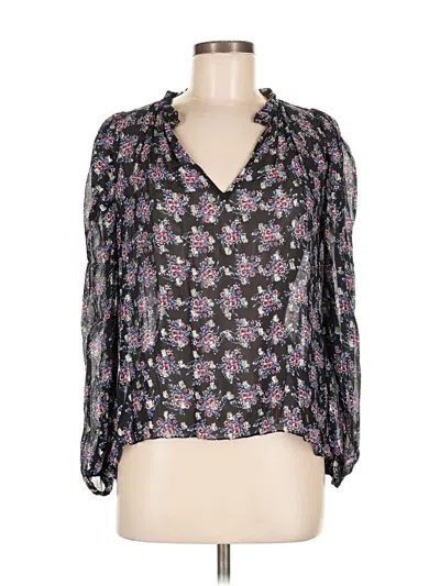 Pre-owned Shoshanna 3/4 Sleeve Blouse In Purple