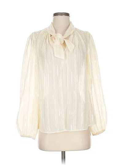Pre-owned Shoshanna 3/4 Sleeve Blouse In White