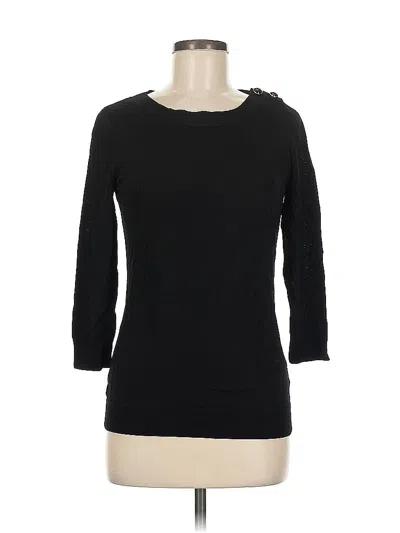 Pre-owned Shoshanna 3/4 Sleeve T-shirt In Black