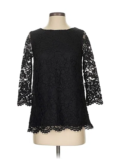 Pre-owned Shoshanna 3/4 Sleeve T-shirt In Black