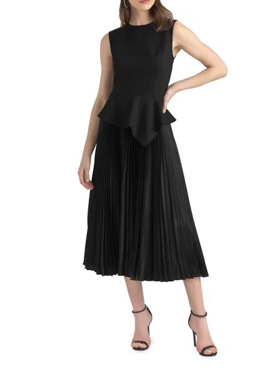 Shoshanna Abbot Dress In Jet In Black