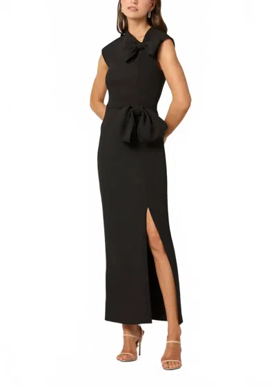 Shoshanna Amor Maxi Dress In Jet In Black
