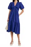 Shoshanna Annabelle Midi Dress In Cobalt In Blue