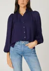 Shoshanna Apollo Top In Navy In Blue