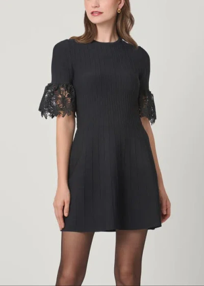 Shoshanna Aria Courcheval Knit Dress In Black