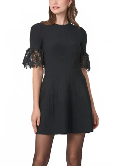 Shoshanna Aria Courcheval Knit Dress In Black
